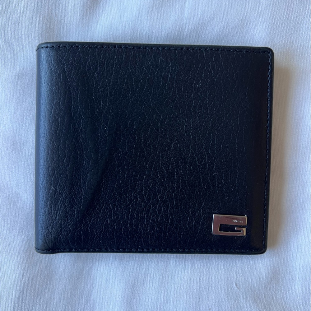 GUCCI MENS WALLET BLACK LEATHER